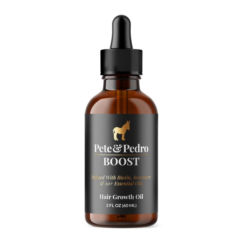 image:imagePete amp Pedro BOOST Hair amp Beard Strengthening amp Growth Natural Scalp Health Serum Oil For Men amp Women  With Rosemary Biotin amp 20 plus Essential Oils  Shark Tank Featured 2 oz