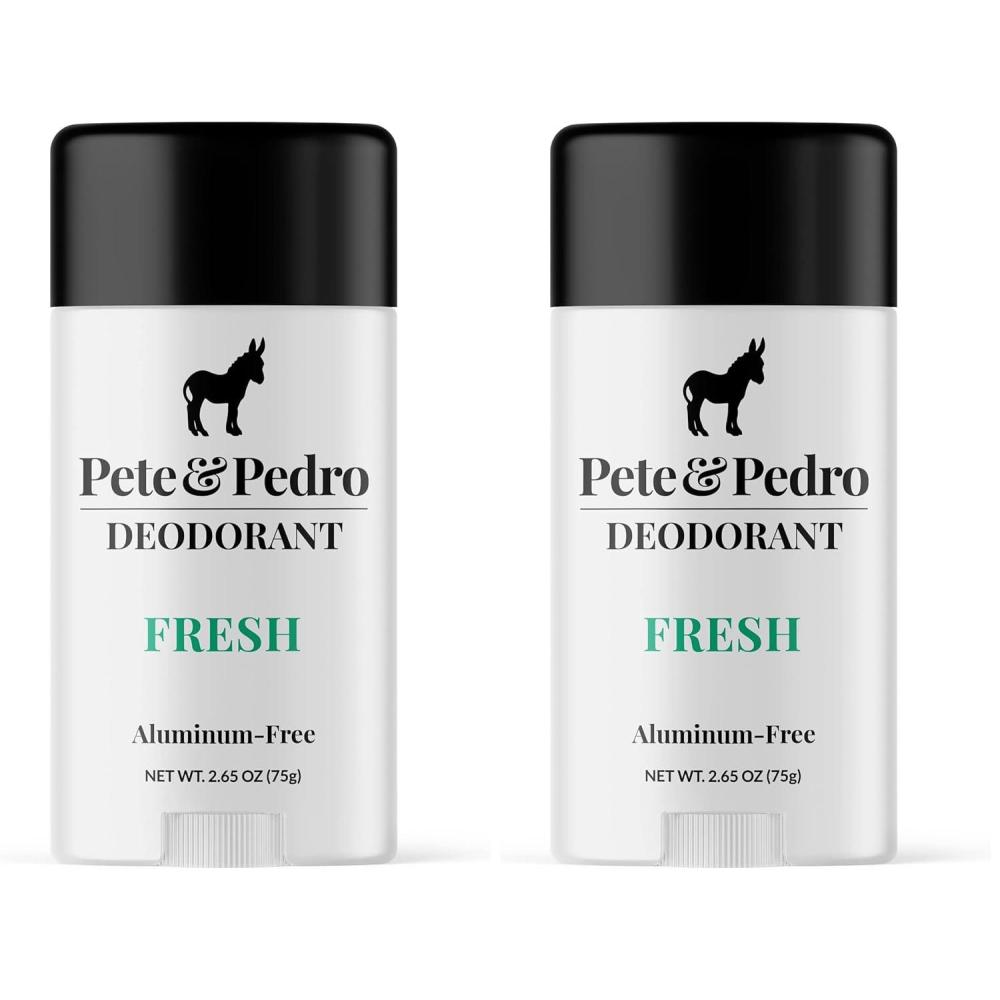 image:imagePete amp Pedro FRESH NATURAL DEODORANT  Natural AluminumFree Deodorant  Eucalyptus amp Spearmint Scent For Men amp Women  OdorControl Sweat Protection  Paraben Free Vegan  Shark Tank 265 oz265 Ounce Pack of 2