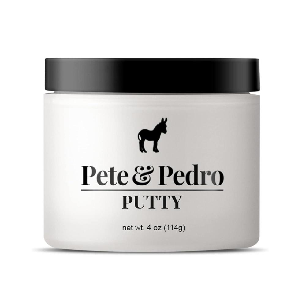 image:imagePete amp Pedro HAIR PUTTY  Strong Hold Matte Finish Low Shine Hair Clay for Men Ideal for Hairstyling amp Grooming Medium Messy amp Shorter Hairstyles  Water soluble As Seen on Shark Tank 2 ozb Hair Putty XL 4 oz