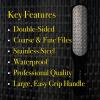 Pete & Pedro Double Sided Foot File – Men & Women Stainless Steel Pedicure Tool | Foot Care Metal Heel Scraper, Rasp, and Callus Remover | As Seen on Shark Tank