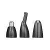 Pete & Pedro Nose & Ear Hair Trimmer – Clipper Has 3 Attachments for Nose/Ear, Eyebrows Trimming, & Facial Hair Detailing | Men & Women, Stainless Steel, Wet/Dry, USB | As Seen on Shark Tank