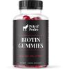 Pete & Pedro BIOTIN Gummies for Hair, Skin & Nails Growth for Women & Men |Hair Grow Supplement for Stronger Skin, & Nails | Cherry Biotin Gummy 5000mcg Per Serving | Seen on Shark Tank, 60 Count