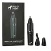 Pete & Pedro Nose & Ear Hair Trimmer – Clipper Has 3 Attachments for Nose/Ear, Eyebrows Trimming, & Facial Hair Detailing | Men & Women, Stainless Steel, Wet/Dry, USB | As Seen on Shark Tank