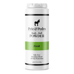 Pete & Pedro BODY & BALL POWDER (Fresh Scent), Talc-Free Men’s Body Powder Deodorant for Men, Sweat Absorbs Blocks Odor, Hygiene for Groin Area, Ideal For Gym & Daily Use | Seen on Shark Tank, 4.4 oz(a) Balls & Body Powder – Fresh)
