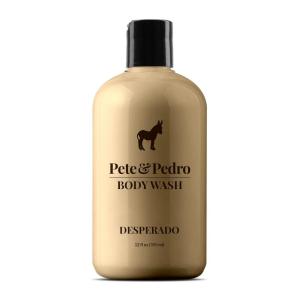 Pete & Pedro DESPERADO BODY WASH For Men – Rum & Tobacco Scented Moisturizing Men’s Shower Bodywash | Has Activated Charcoal & Helps With Dry Skin | As Seen on Shark Tank, 12 oz.