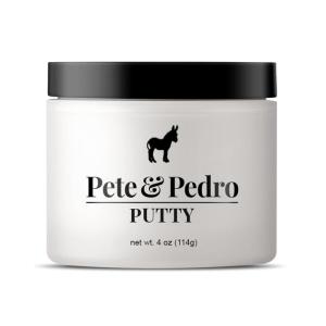 Pete & Pedro HAIR PUTTY – Strong Hold, Matte Finish, Low Shine Hair Clay for Men, Ideal for Hairstyling & Grooming Medium, Messy, & Shorter Hairstyles | Water soluble, As Seen on Shark Tank, 2 oz.(b) Hair Putty XL 4 oz.)