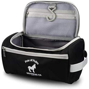 Pete & Pedro Toiletry Bag – Dopp Kit For Men & Women | Travel-Size For Toiletries, Cosmetics, & Shaving | Big, Includes Hanger Hook, Handle, 3 Sections, Water-repellent | As Seen on Shark Tank